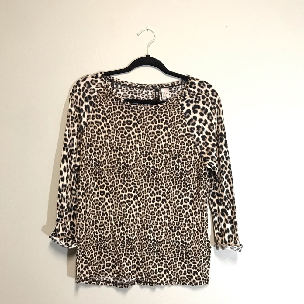 Divided Cheetah Print Top by H&M